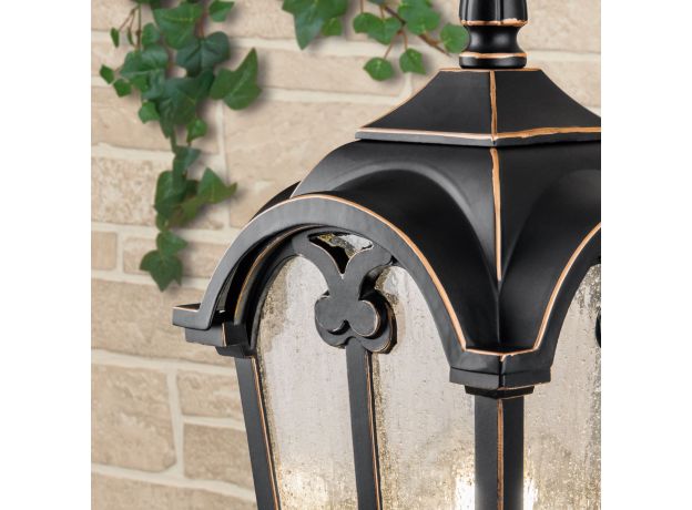 Уличный настенный светильник Mira U черное золото IP44 Mira U черное золото