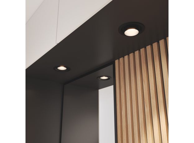 Встраиваемый светодиодный светильник с поворотно-выдвижным механизмом 9919 LED 10W 4200K черный