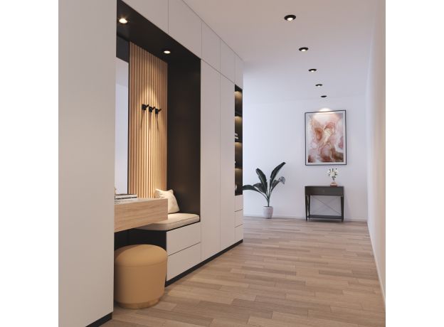 Встраиваемый светодиодный светильник с поворотно-выдвижным механизмом 9919 LED 10W 4200K черный