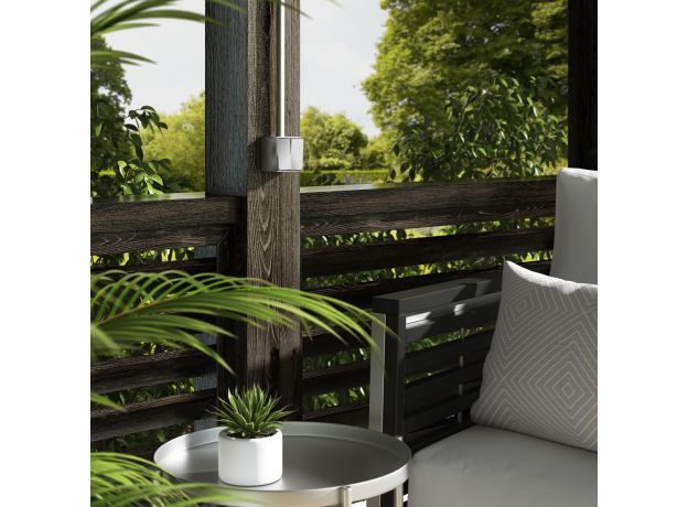 Выключатель двухклавишный влагозащищенный Gallant серебряный W5020206