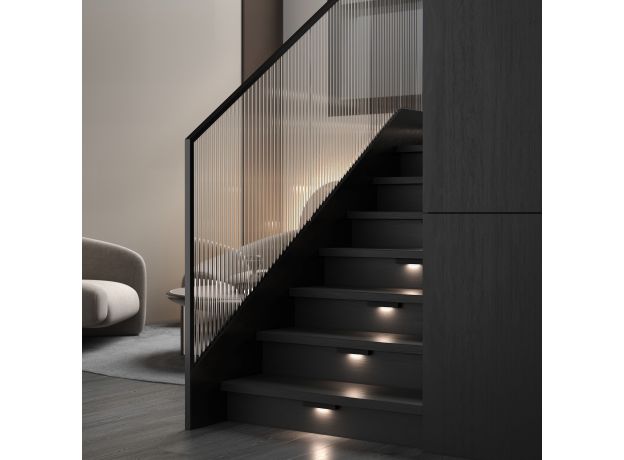 Подсветка для лестниц 40163/LED 4000К черный IP65 40163/LED