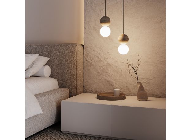 Подвесной светильник из травертина 304051 травертин