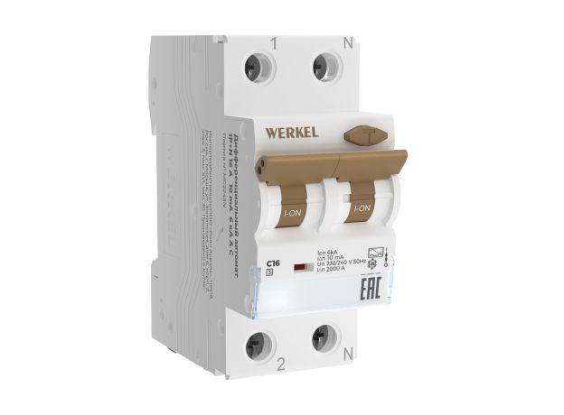 W922P324 / Дифференциальный автомат  1P+N 16 A  10 mА  6 kА  C A W922P324
