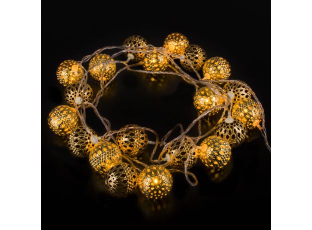 Гирлянда нить золото/теплый белый с эффектом мерцания 2,8м IP20 400-003 золото/теплый белый с эффектом мерцания