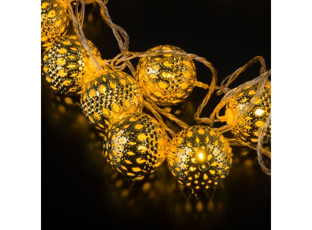 Гирлянда нить золото/теплый белый с эффектом мерцания 2,8м IP20 400-003 золото/теплый белый с эффектом мерцания