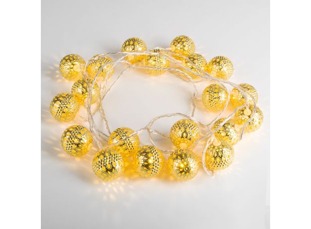 Гирлянда нить золото/теплый белый с эффектом мерцания 2,8м IP20 400-003 золото/теплый белый с эффектом мерцания
