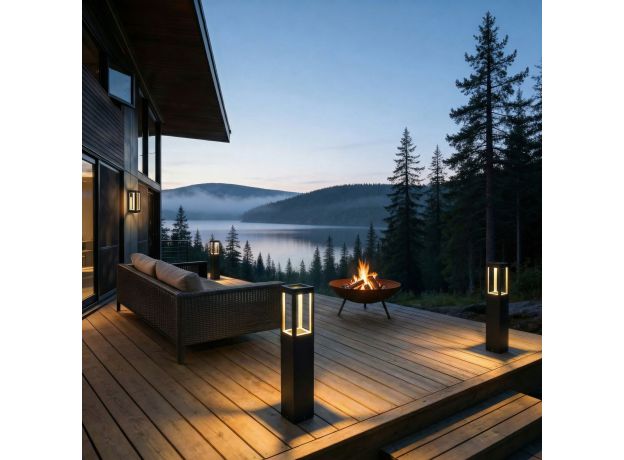 Ландшафтный светодиодный светильник  Frame 3000K чёрный 1529 TECHNO LED черный