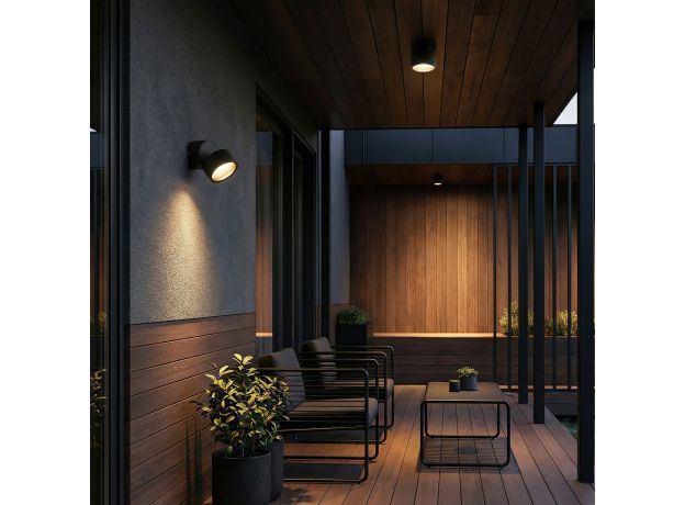 Накладной светодиодный светильник Okko 3000K черный IP54 35157/U черный