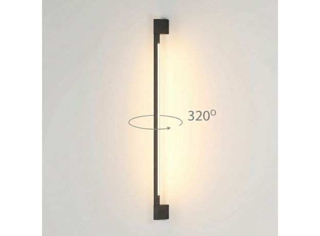 Настенный поворотный светильник Argos 3000K черный IP54 35122/D черный