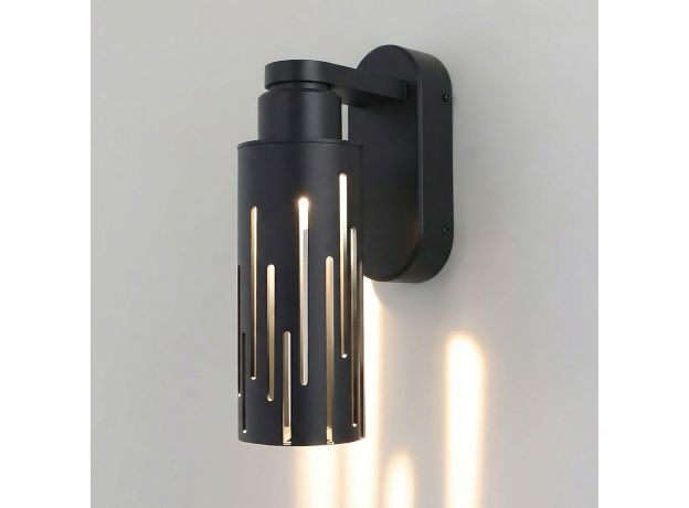 Настенный светодиодный уличный светильник Streak 3000K IP54 35197/W черный