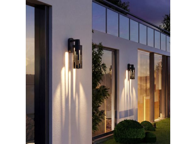 Настенный светодиодный уличный светильник Streak 3000K IP54 35197/W черный