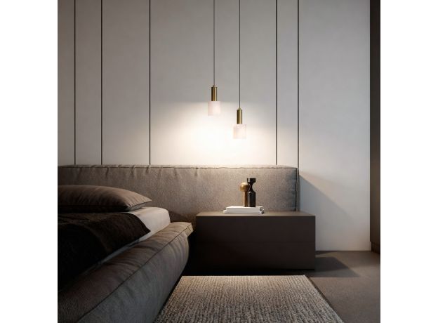 Подвесной светильник из алебастра 304055 алебастр / латунь