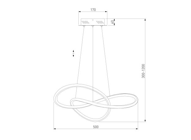 Подвесной светильник 90312/1 черный