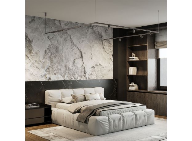 Titan Line Шинопровод накладной титан 2м 85227/00