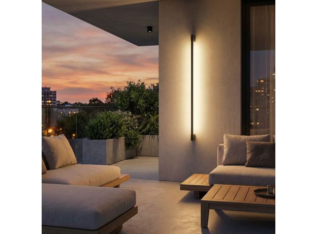 Уличный настенный поворотный светильник Argos 3000K черный 35121/D черный