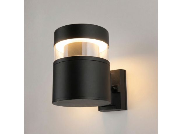 Уличный настенный светильник 1530 TECHNO LED 3000K чёрный 1530 TECHNO LED черный