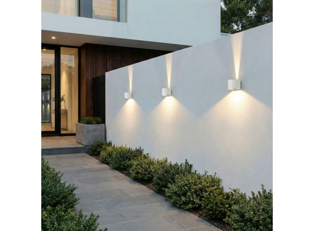 Уличный настенный светильник с регулируемыми лучами BLADE 3000K белый 1518 TECHNO LED