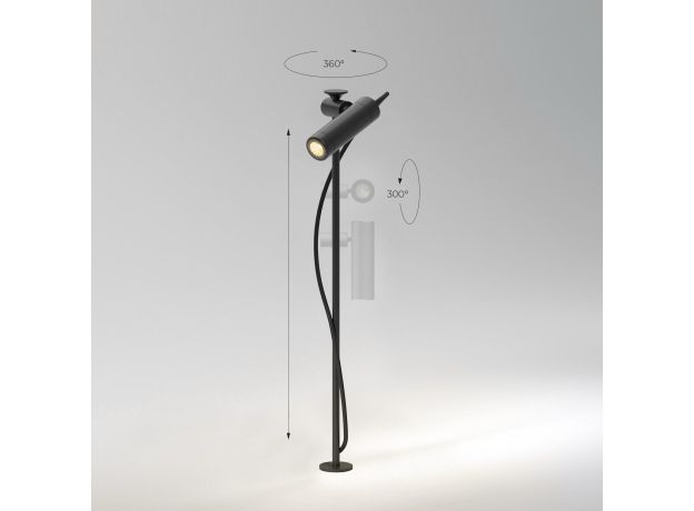 Уличный светильник с регулируемым плафоном Covert 3000K черный IP65 35173/S черный