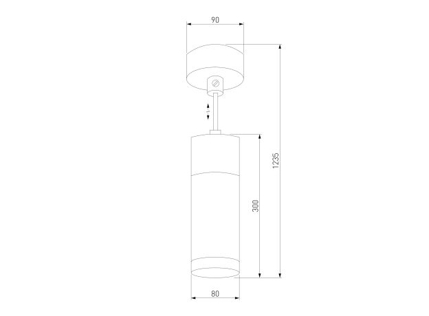 Светильник лофт подвесной со светодиодами 50135/1 LED хром/белый