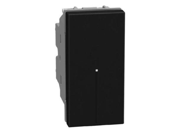 Bticino Light Now - переключатель Axial 1 модуль, цвет черный - YD4053A