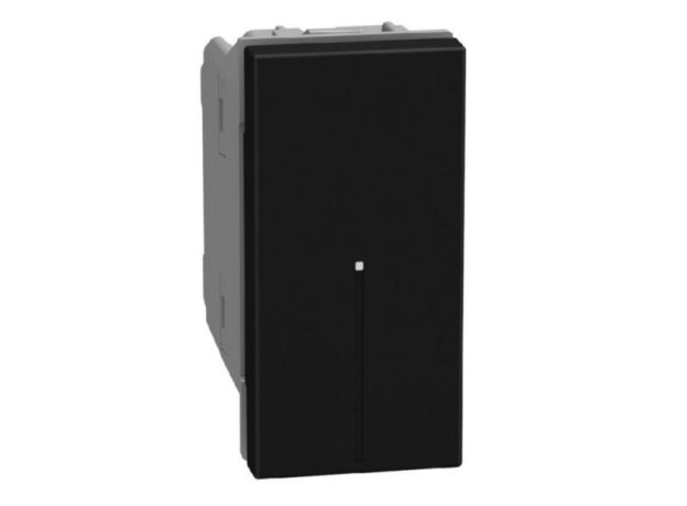 Bticino Light Now - переключатель перекрестный Axial 1 модуль, цвет черный - YD4054
