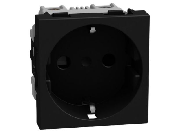 Bticino Light Now - розетка немецкого стандарта 2К+З, цвет черный - YD4141