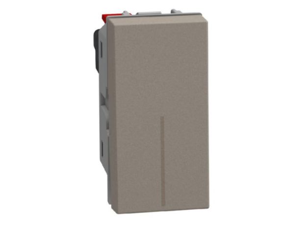 Bticino Light Now - переключатель Rocker 1 модуль, цвет камень - YG4003A
