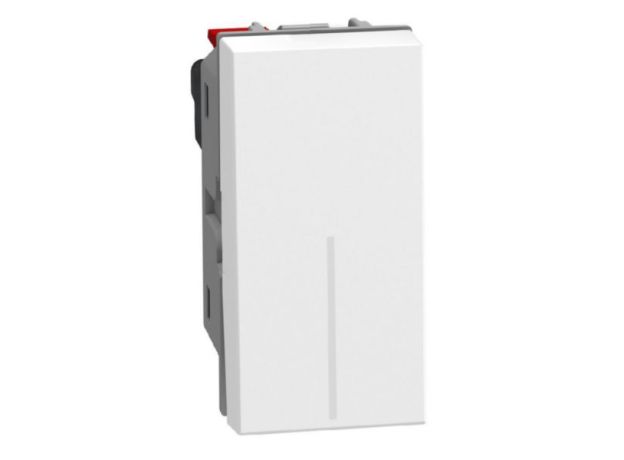 Bticino Light Now - переключатель Rocker 1 модуль, цвет белый - YW4003A