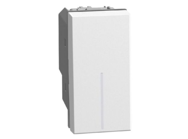 Bticino Light Now - переключатель перекрестный Rocker 1 модуль, цвет белый - YW4004