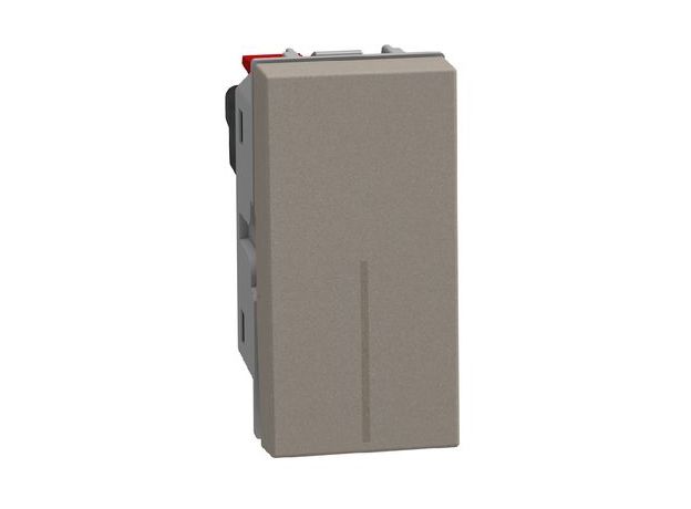 Bticino Light Now - выключатель Axial 1 модуль, цвет камень - YG4051A