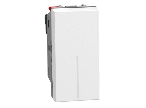 Bticino Light Now - выключатель кнопка NO Rocker 1 модуль, цвет белый - YW4005A