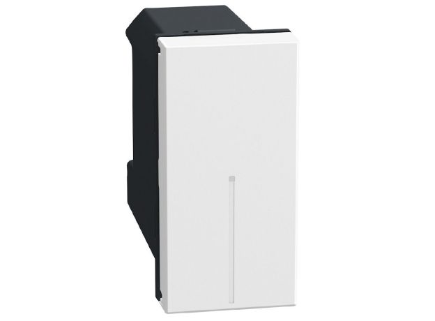Bticino Light Now - выключатель Rocker 1 модуль, цвет белый - YW4001A