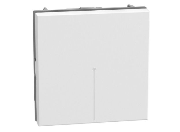 Bticino Light Now - выключатель кнопка NO Axial 2 модуля, цвет белый - YW4055M2A