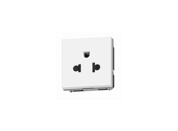 Bticino Light Now - розетка универсальная 2К+З, цвет белый - YW4126