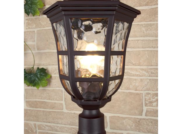 Уличный светильник на столбе Dorado F кофейное золото IP44 GL 1013F