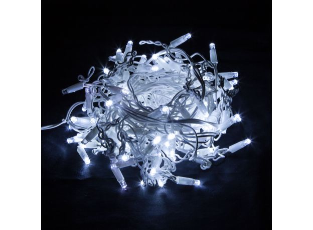 Новогодняя гирлянда бахрома белый с эффектом мерцания 3*0,6м IP65 100-101 белый с эффектом мерцания