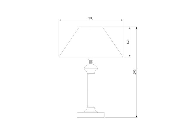 Настольная лампа 008/1T MRD (бордо)