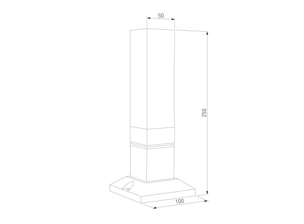 Ландшафтный светильник 1536 TECHNO LED 3000K чёрный IP54 1536 TECHNO LED