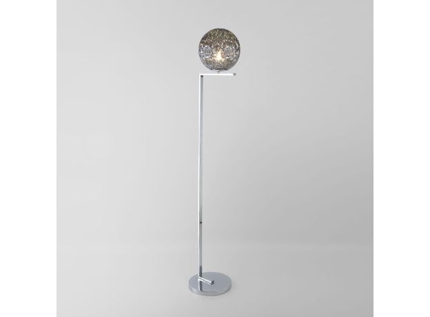 Напольный светильник с плафоном 01214/1 хром