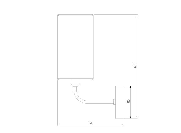 Классический настенный светильник 60128/1 хром