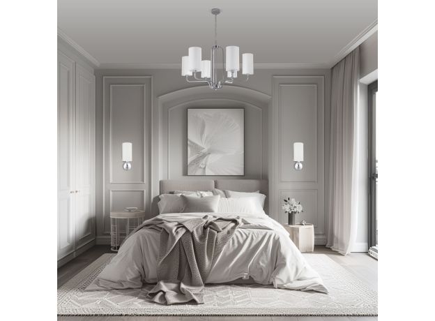 Классический настенный светильник 60128/1 хром