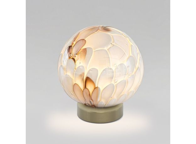 Настольная лампа со стеклянным плафоном ручной работы 1_102