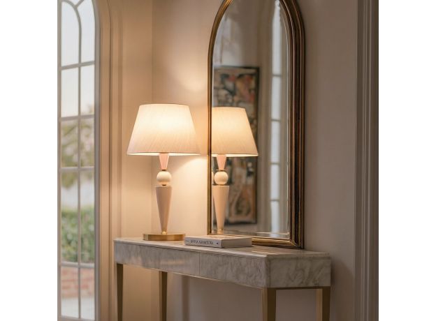 Настольный светильник с керамикой 108014