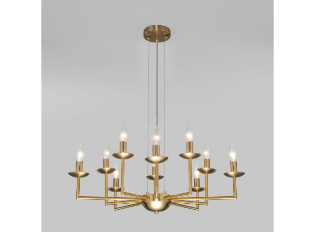 Классическая подвесная люстра 60150/10 латунь