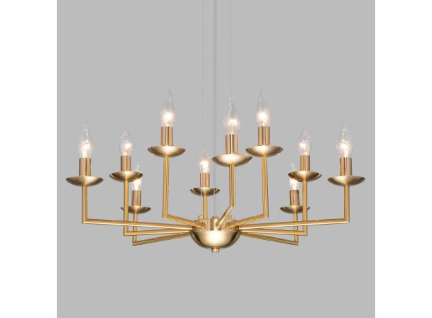 Классическая подвесная люстра 60150/10 латунь