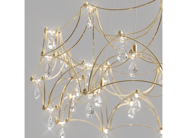 Подвесная светодиодная люстра с пультом управления 90401 LED