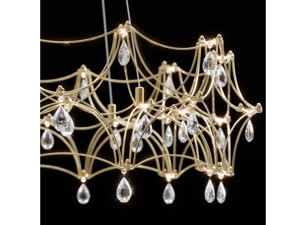 Подвесная светодиодная люстра с пультом управления 90401 LED