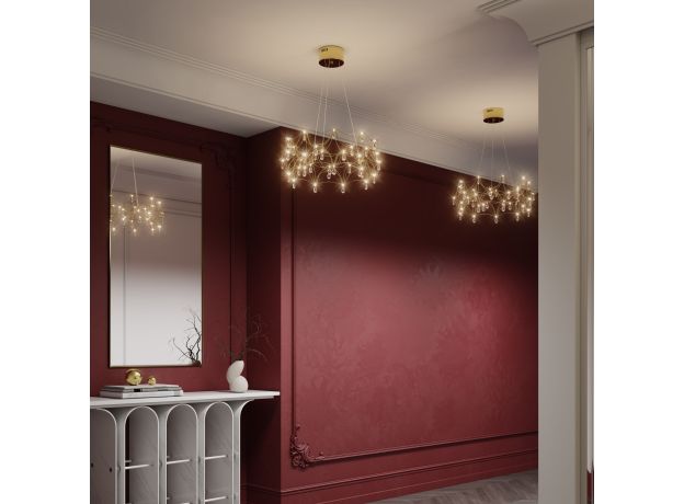 Подвесная светодиодная люстра с пультом управления 90401 LED