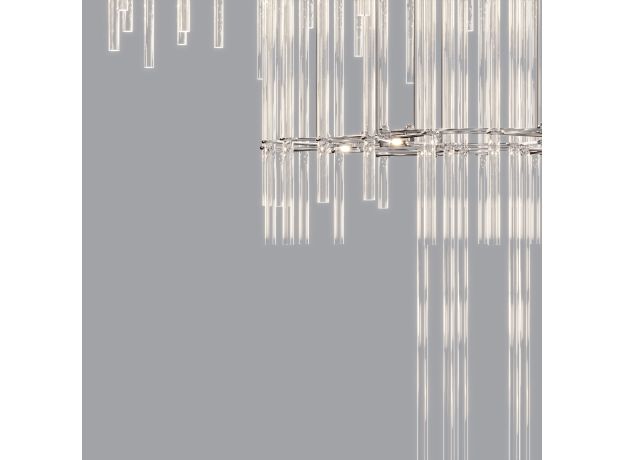 Подвесная светодиодная люстра с пультом управления и декором из акрила 91102 LED