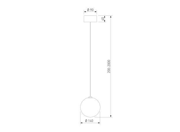 Подвесной светильник со стеклянным плафоном ручной работы 1_101